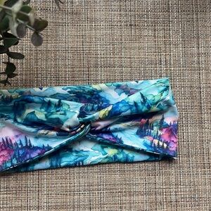 Alcohol Ink Forest Headband